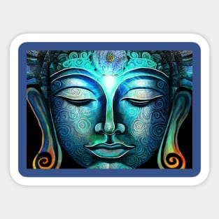 Buddha enlightenment art Sticker